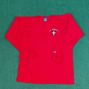 VINTAGE Champion St George's College Long Sleeve Shirt Size XL